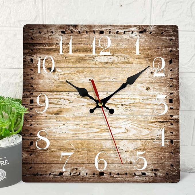 ArtSocket Wooden Wall Clock Silent Non-Ticking by ArtSocket