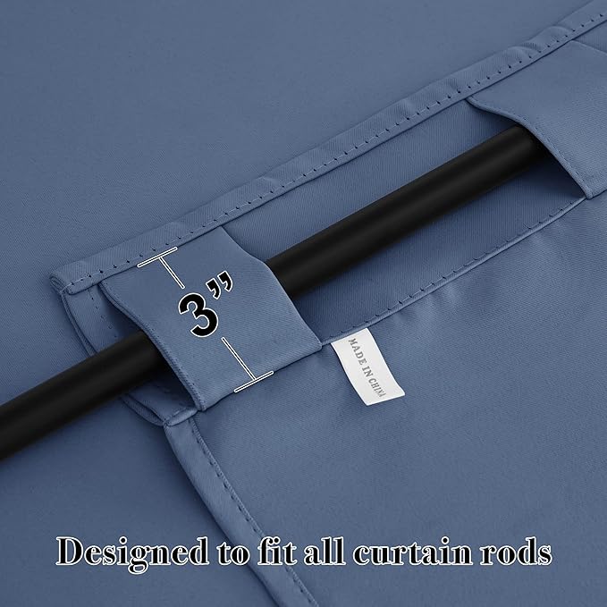 RYB HOME Blackout Short Curtains - Image 2