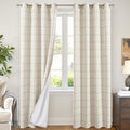 Lajode Sage Green Linen Blackout Curtains by Lajode