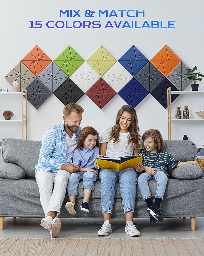 22 Pack Acoustic Panels, Sound Proof Foam Panels - Image 7