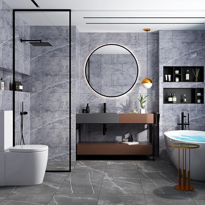 Haimin Wall Panels Peel and Stick 10 Pieces 23.6x11.8in Lightweight Backsplash - Image 2
