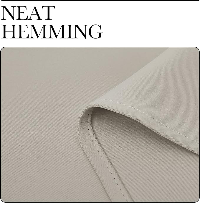 NICETOWN Natural Curtains for Sliding Glass Door, 84 inch Long, Grommet Single - Image 6