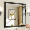 Briivue 36x36 Inch Black Bathroom Mirror by Briivuemodernmirrors