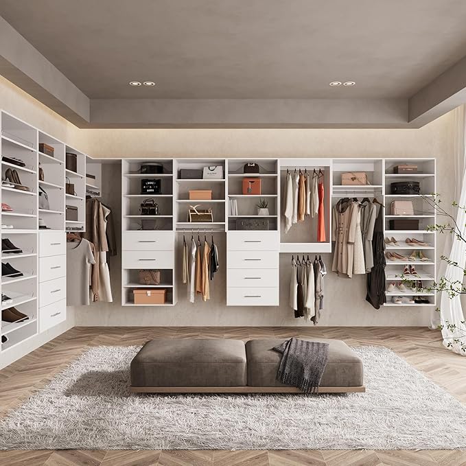ROOMTEC Modular Closet System, 19.5" 4 Drawer Shelf Closet Tower Wall-Mounted - Image 5