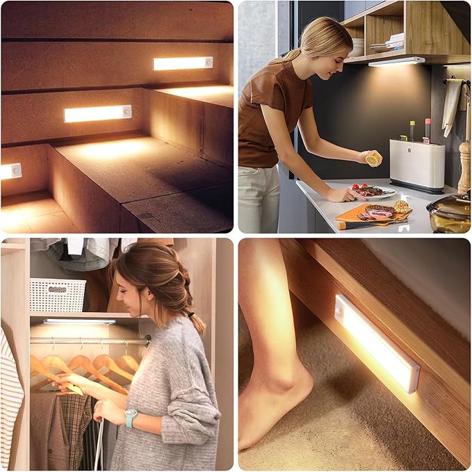 6 Pack Under Cabinet Lights Wireless, 68 LED Motion Sensor Light Indoor - Image 7