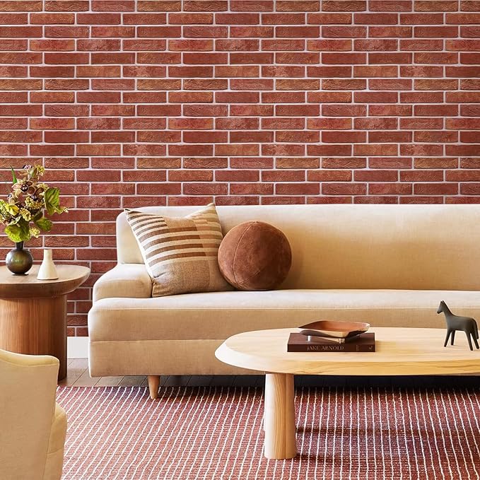 Commomy 3D Brick Wall Panels Peel and Stick - Image 3