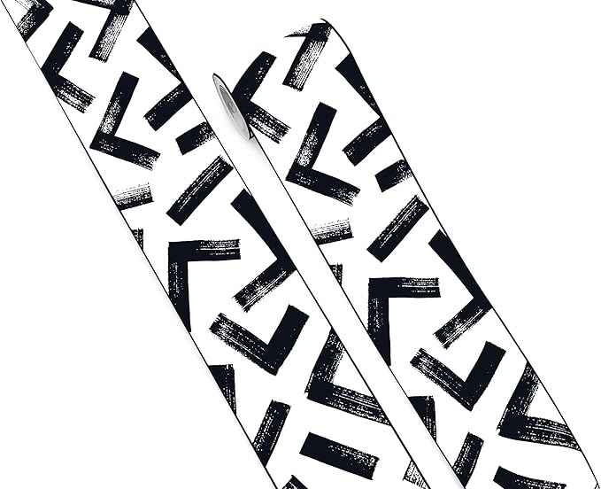 FLFK Black and White Design Wallpaper Border by FLFK