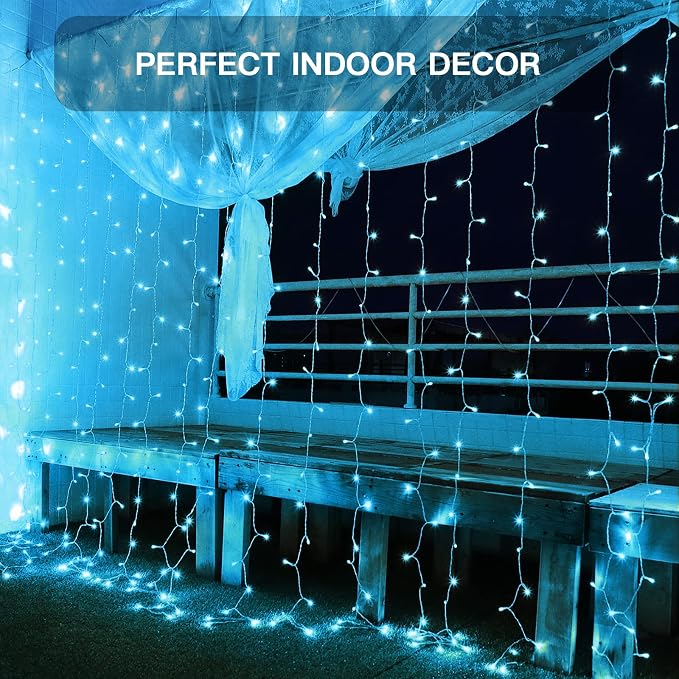 suddus Curtain Lights for Bedroom, 200 Led 6.5ft x 6.5ft Hanging String Lights - Image 2