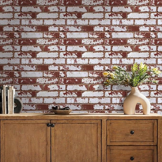 Commomy 3D Peel and Stick Brick, Ultralight Thin PVC Faux Brick Wall Panels - Image 9