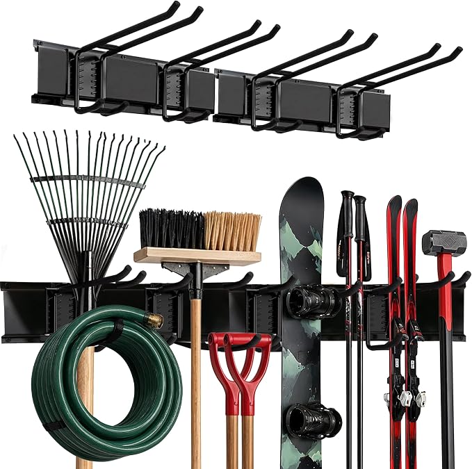 TIDYME Garage Wall Organizer | 32" Heavy-Duty Tool Storage Rack | Adjustable by Tidyme