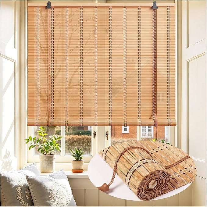 Bamboo Blinds 54x72 inch Bamboo Roman Shades by Unknown