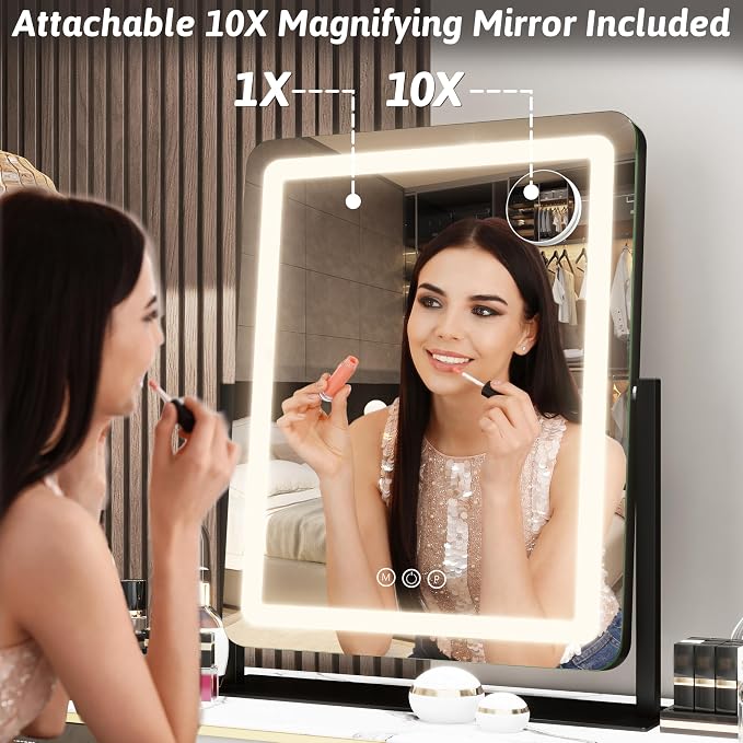 FENNIO Vanity Mirror with Lights 19"x22" - Image 5