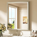 Keonjinn 30" x 36" Brushed Nickel Bathroom Mirrors by Keonjinn