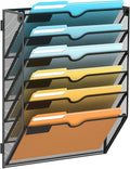 SUPEASY 6 Tier Wall File Organizer, Hanging Wall Mounted Mail Organizer by SUPEASY
