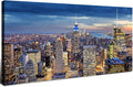 Large New York City Wall Art NYC Skyline Picture Office Wall Decor Modern by HOME