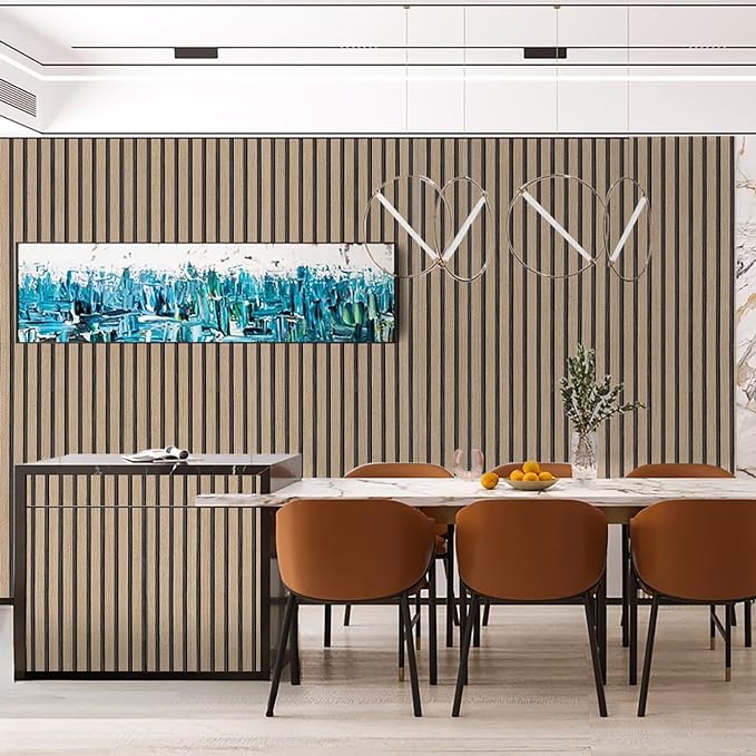 Brown Wood Slat Peel and Stick Wallpaper - Image 5