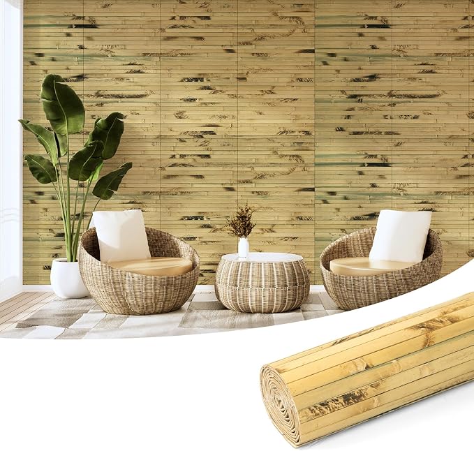 Art3d Natural Bamboo Wall Panel by Art3d