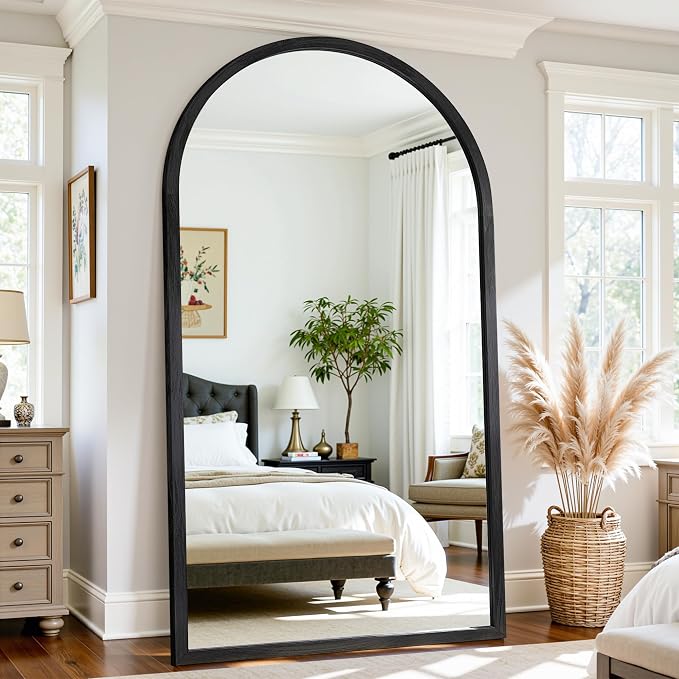 Full Length Mirror 82"×44" Floor Mirror Standing Tall Mirror, Arched Stand up - Image 3