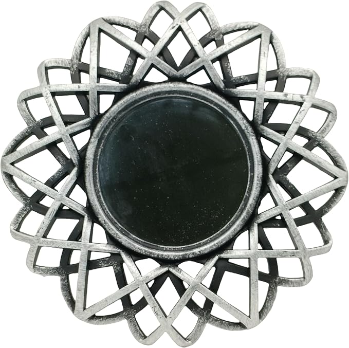 Retro Silver Mirrors for Wall Pack of 3. Round Mirrors. Decorative - Image 10