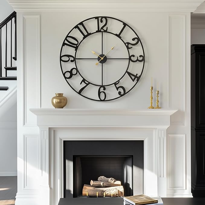 Cuspin 36 Inch Wall Clock, Large Wall Clock Decorative - Image 2