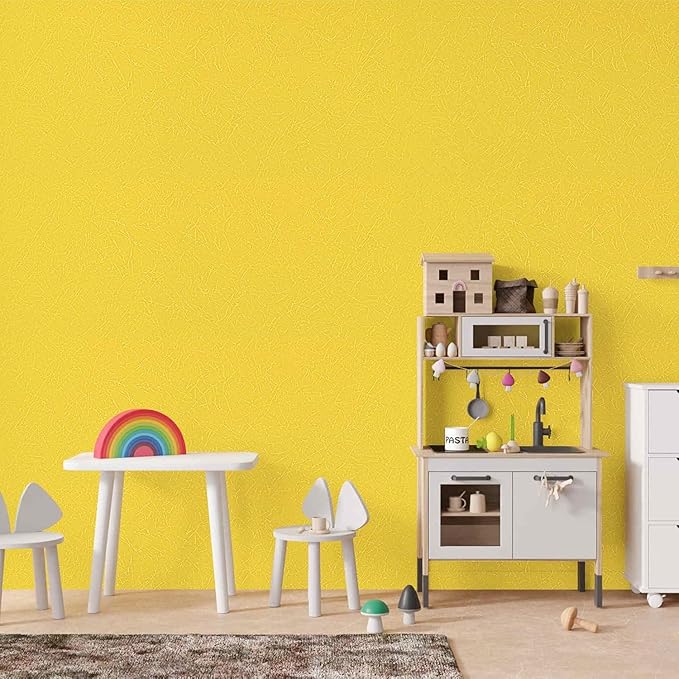 Abyssaly Yellow Wallpaper Peel and Stick Removable Wall Paper - Image 4