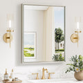 Keonjinn 24 x 30 Inch Brushed Nickel Bathroom Mirrors by Keonjinn