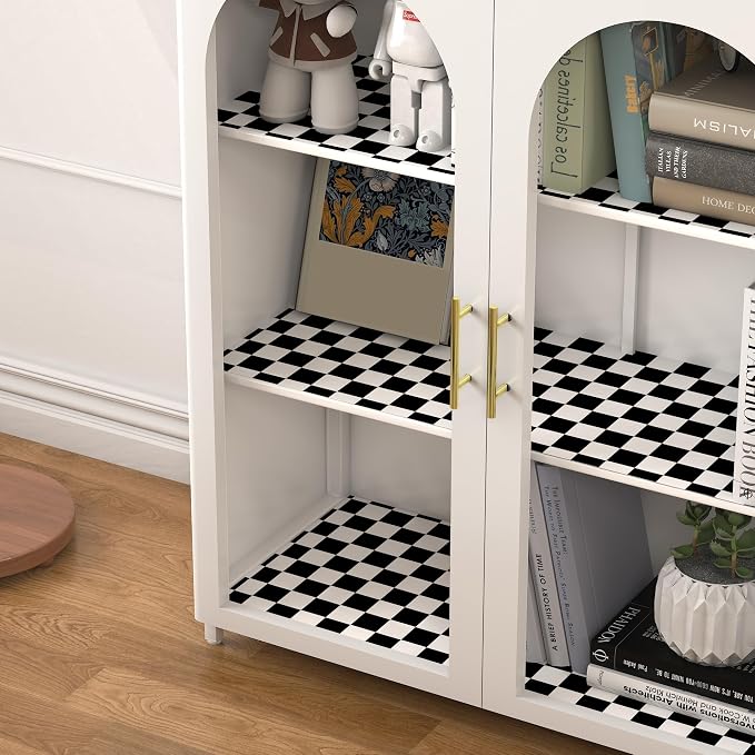 Modern Peel and Stick Wallpaper Black and White Mosaic Checkered Contact Paper - Image 5