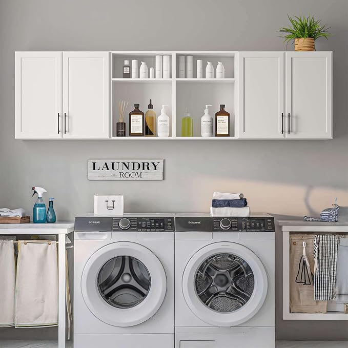 FIMELLO 78.6''W X 11''D X 21.7''H Wall Cabinets - Image 5