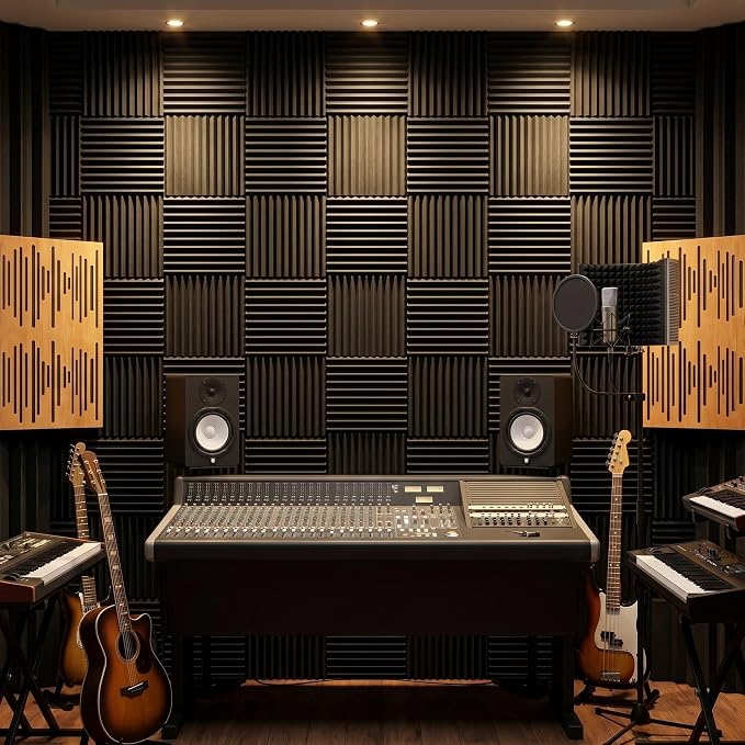 96 Pack Allxinlog Absorb the echo Acoustic Foam Panel Wedge Studio - Image 5