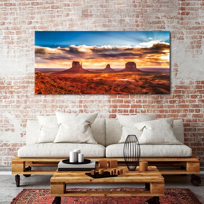 Monument Valley Wall Art Arizona Nature Landscape Living Room Wall Decor - Image 2