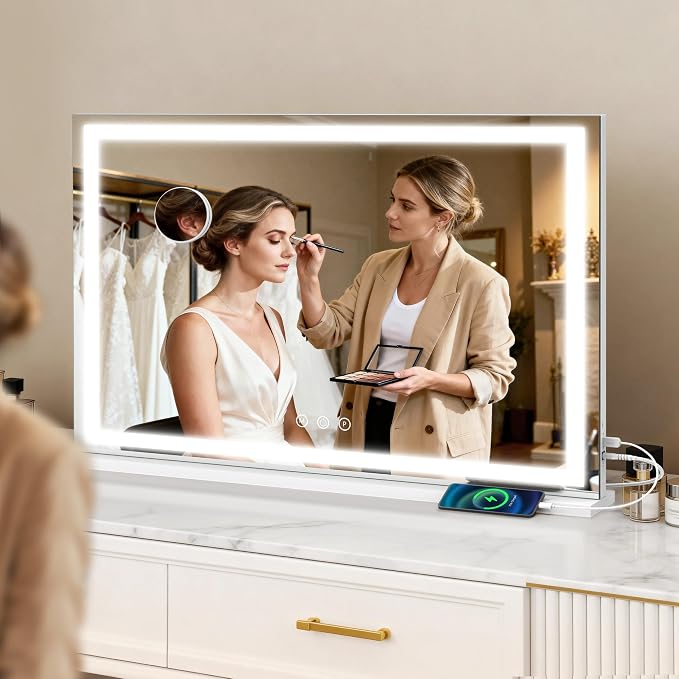 ROLOVE 39" x 28" Extra Large Vanity Mirror - Image 2