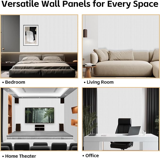 RITOLLO 6 Pack Acoustic Wall Panels, 47.2X23.6X0.4 inch Decorative - Image 6