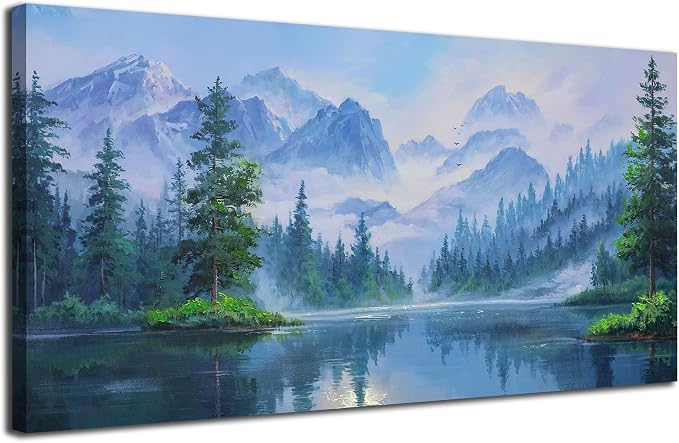 Ardemy Forest Landscape Canvas Painting 58"x29" by Ardemy