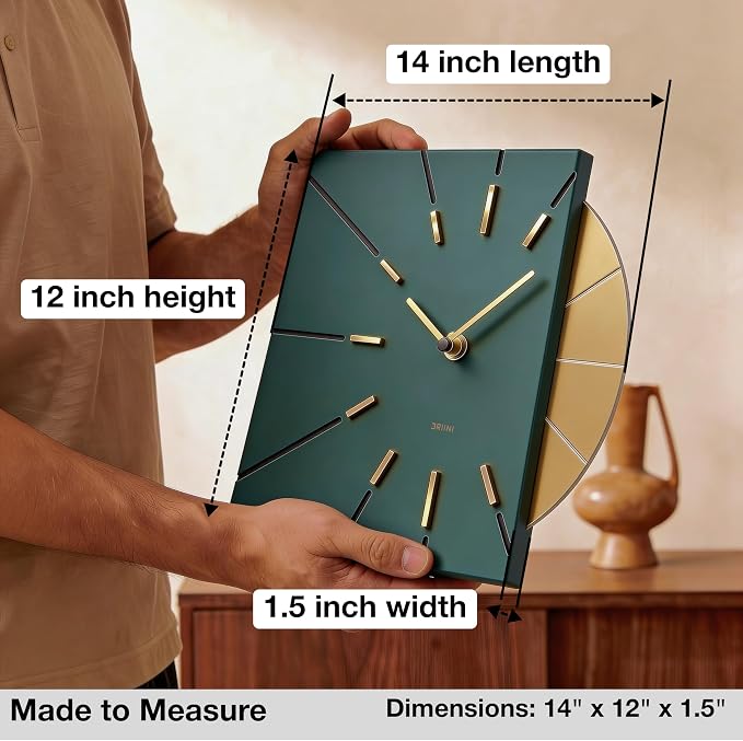 Driini Clocks Mid Century Modern Wall Clock - Image 3