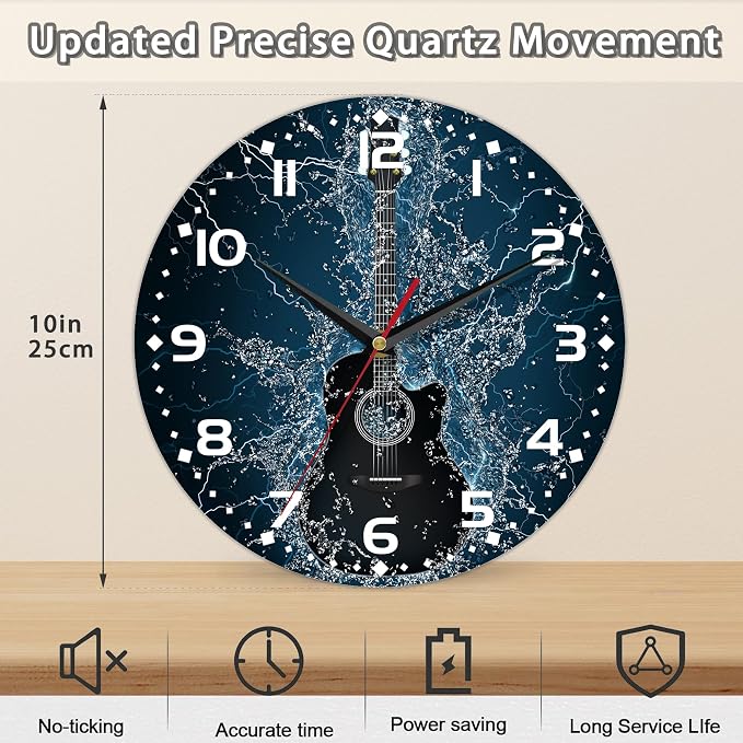 Electric Guitar Wall Clock - Image 2