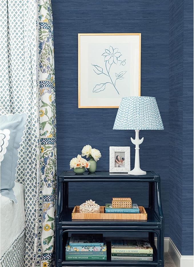 NuWallpaper x Society Social Classic Faux Grasscloth Peel and Stick Wallpaper - Image 4
