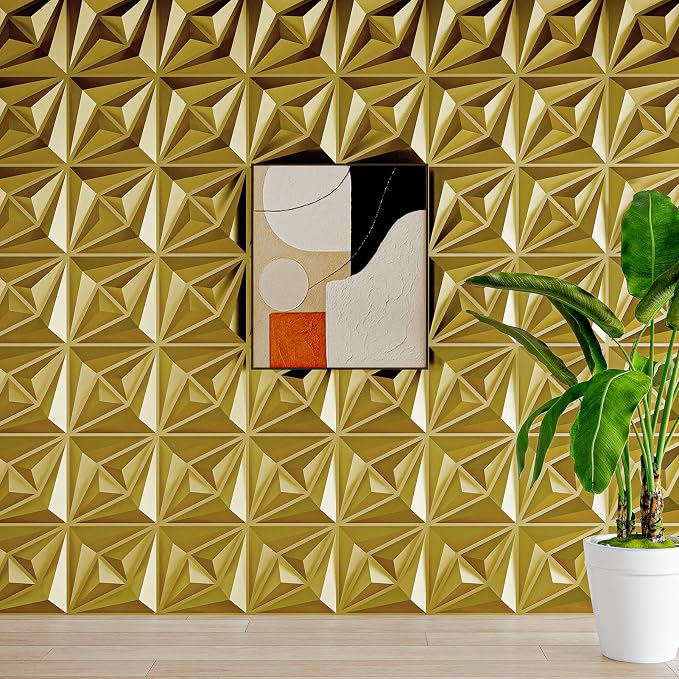 AMZDEPOT 3D Wall Panels for Interior Wall Decor, 3 Layout Options PVC Textured - Image 8