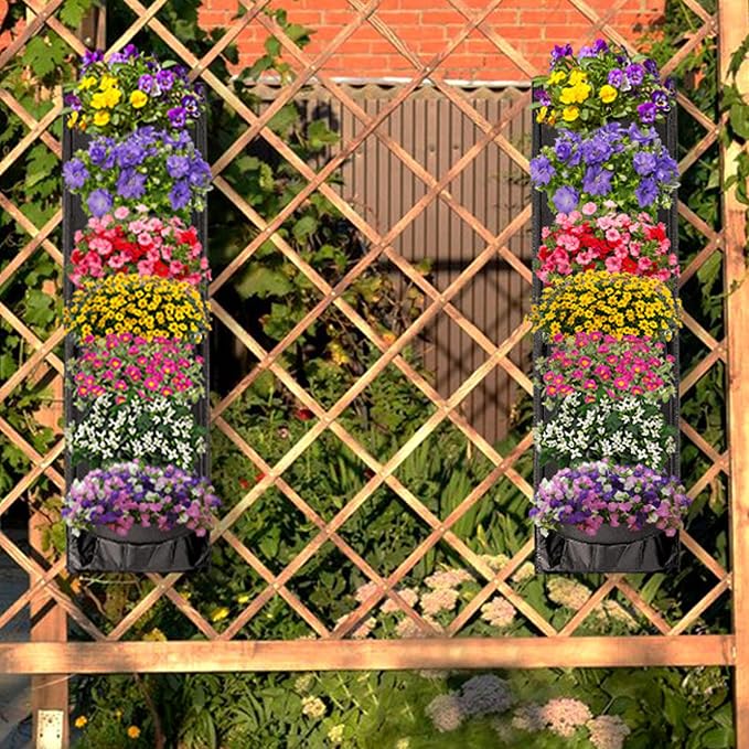 New Upgraded Deeper and Bigger 7 Pocket Hanging Vertical Garden Wall Planter - Image 5