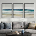 Framed Abstract Coastal Wall Art by Cuspin