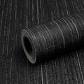 Black Grasscloth Peel and Stick Wallpaper by Qianglive