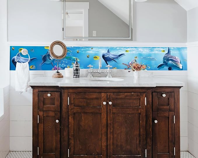 FLFK Peel and Stick Wallpaper Border Wall Decals - Image 6