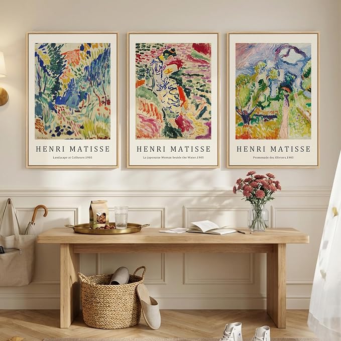 Large Framed Matisse Wall Art for Living room, Retro Vintage Matisse Famous - Image 4