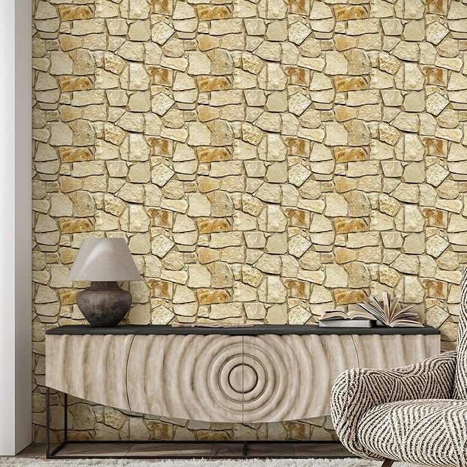 COMSTICKC 3D Faux Stone Wall Panels Peel and Stick, DIY UrltraLight PVC Fake - Image 7