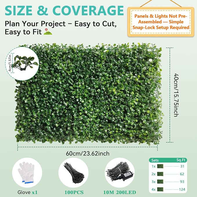 Artificial Boxwood Wall Panels - Image 3