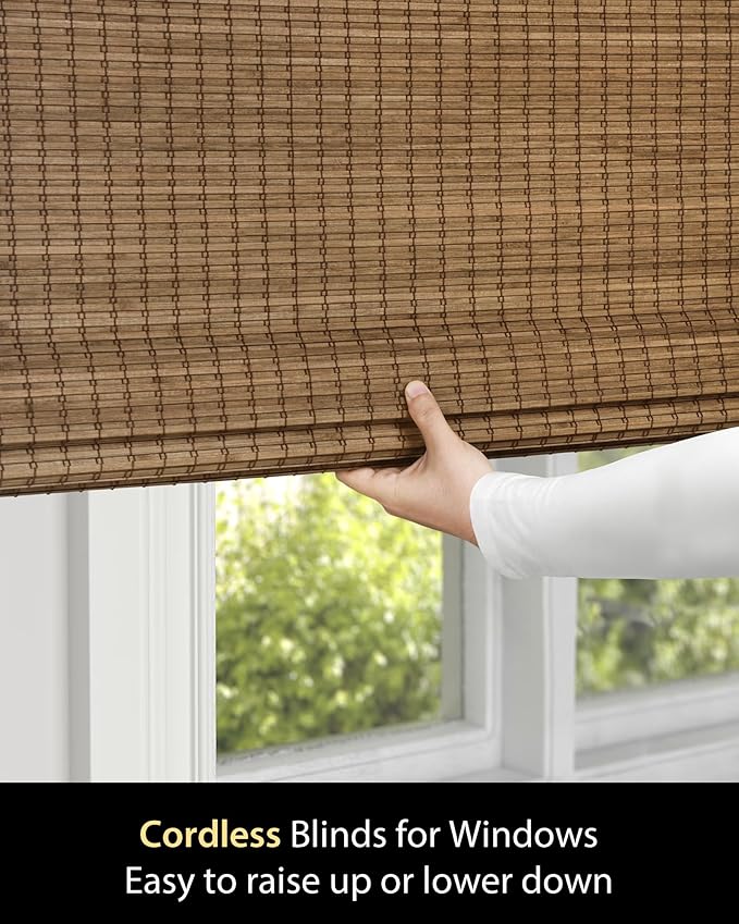 UNISHADES Cordless Bamboo Roman Shades - Image 3