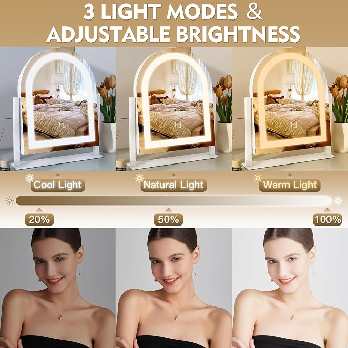 ROLOVE Lighted Makeup Mirror - Image 4