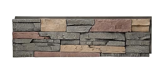GenStone Faux Stacked Stone Panel 41" x 11.25" in Stratford Color by GenStone