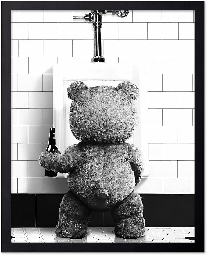 Poster Master Funny Teddy Bear Print by PosterMaster