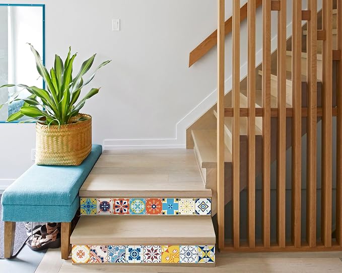 FLFK Wallpaper Border Tile Stickers Peel and Stick Wall Border - Image 5