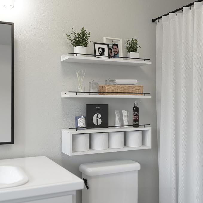 WOPITUES Floating Shelves for Wall 24 inch - Image 5